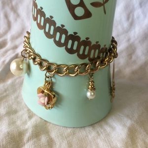 Handmade from vintage jewellery charm bracelet